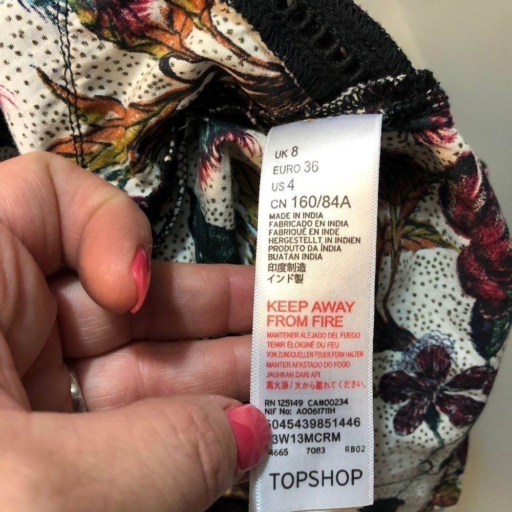 Top Shop Corset Feature Blouse Size 4 - Picture 5 of 5